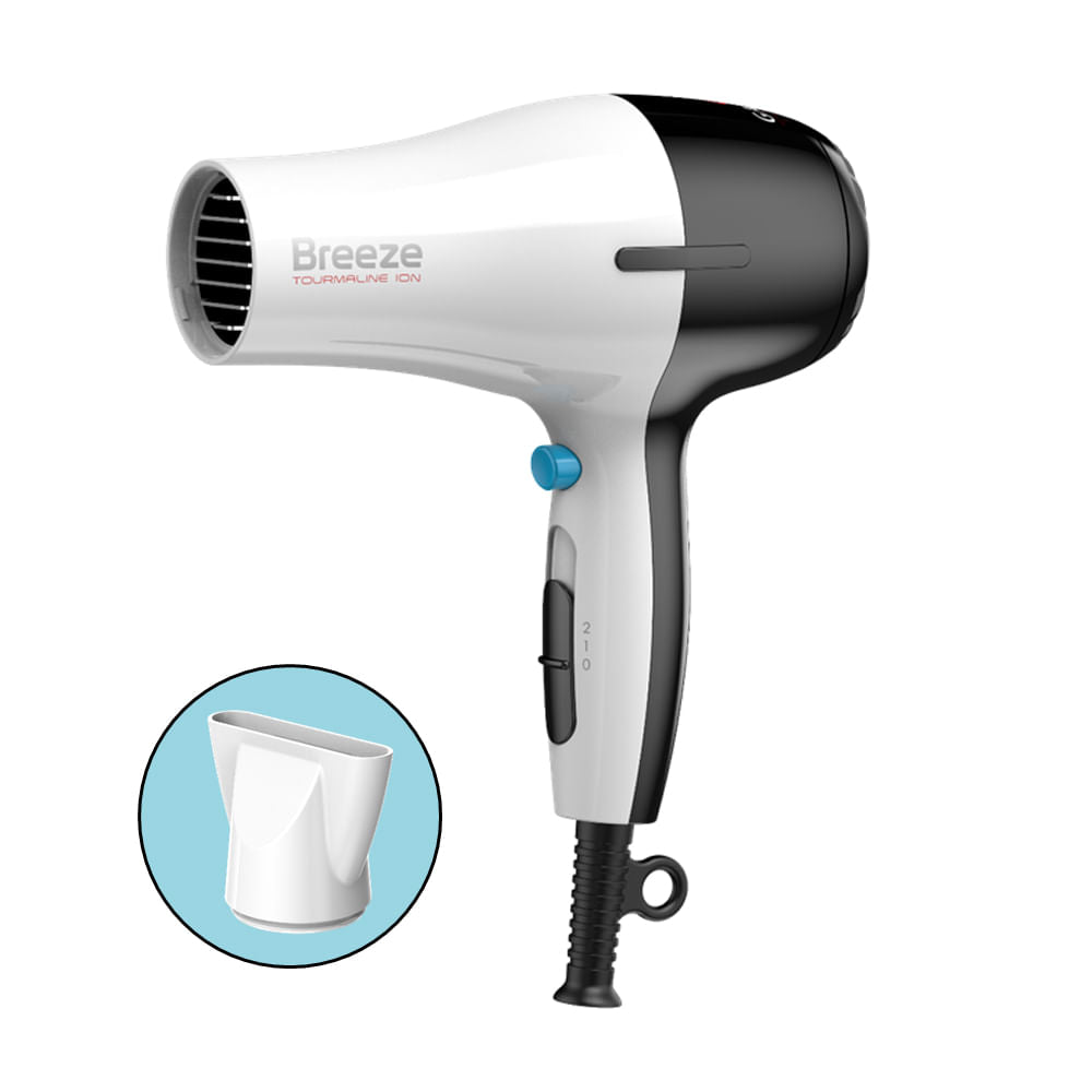 Secadora GA.MA Breeze Tourmaline Ion 2100W blanca