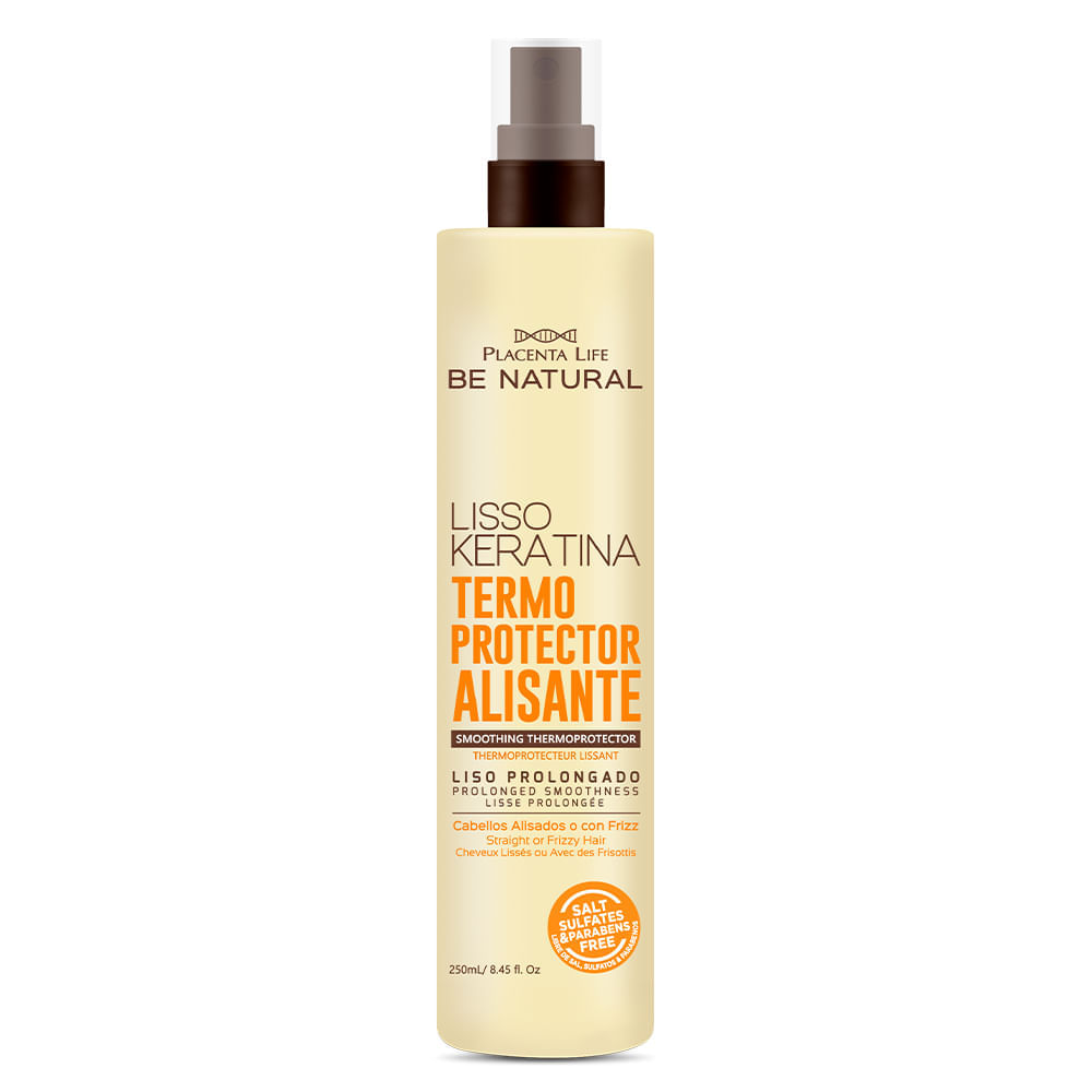 Be Natural Lisso Keratina Termoprotector Alisante 250ml