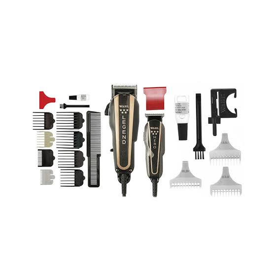 Cortadora y Patillera Wahl Barber Combo Legend + Hero