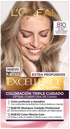 Tinte L'Oréal Paris Excellence 810 Rubio Claro Cenizo