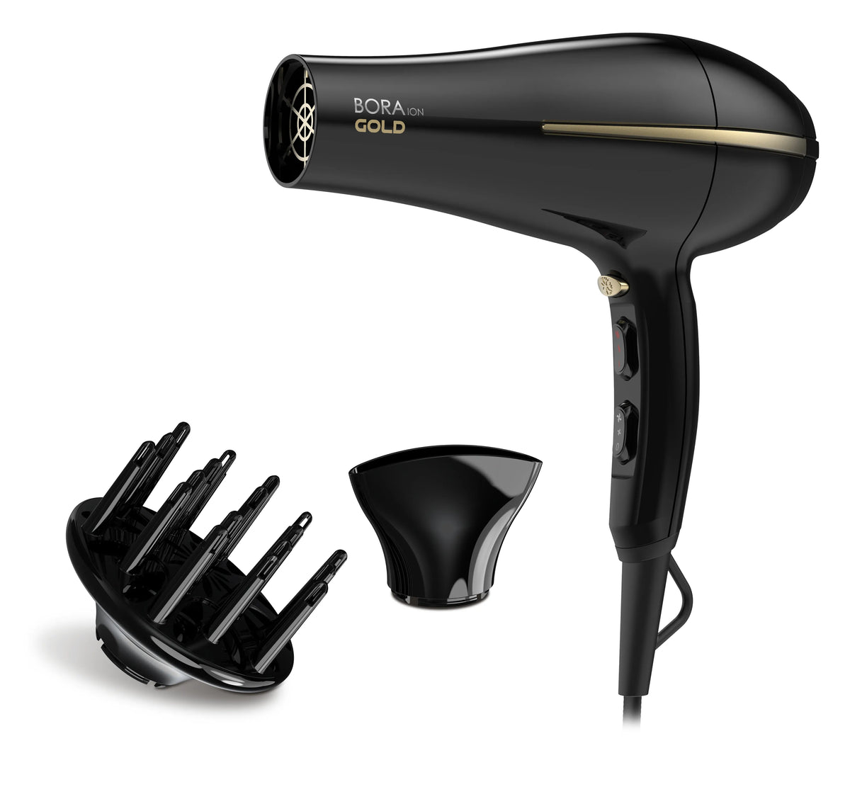 Secadora GA.MA Bora Gold Ceramic Ion 2200W dorada