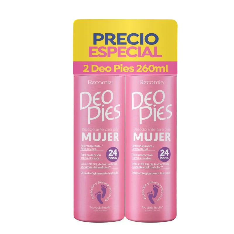 Recamier Deo Pies Mujer Súper Pack 2x260ml