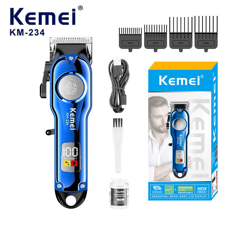 Cortadora Kemei KM-234 Clipper Azul