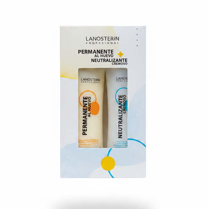 Kit Lanosterín Permanente al Huevo + Neutralizante Cremoso 500ml