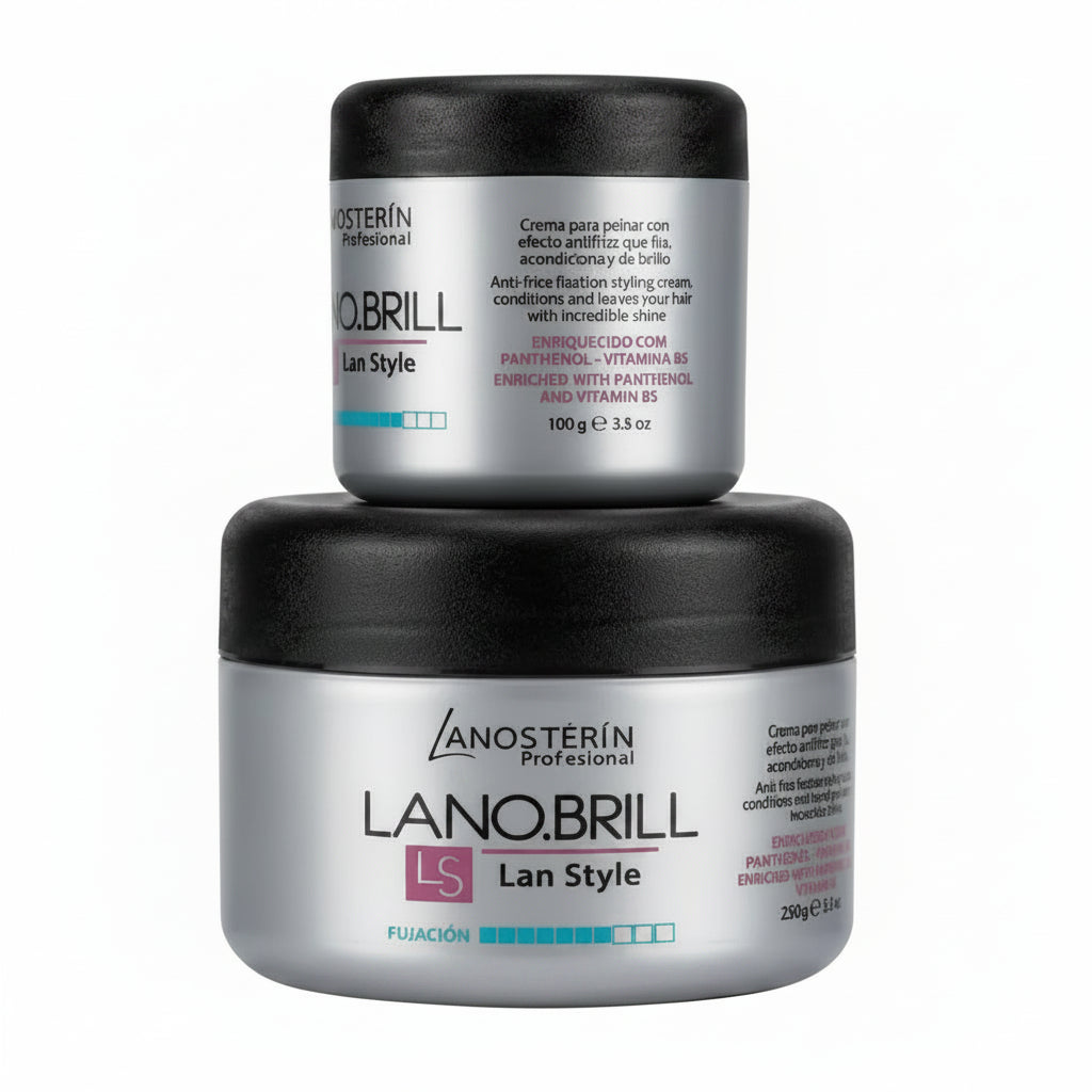 Lanosterín Lano.Brill Crema de Peinar Pote 250g + Pote 100g