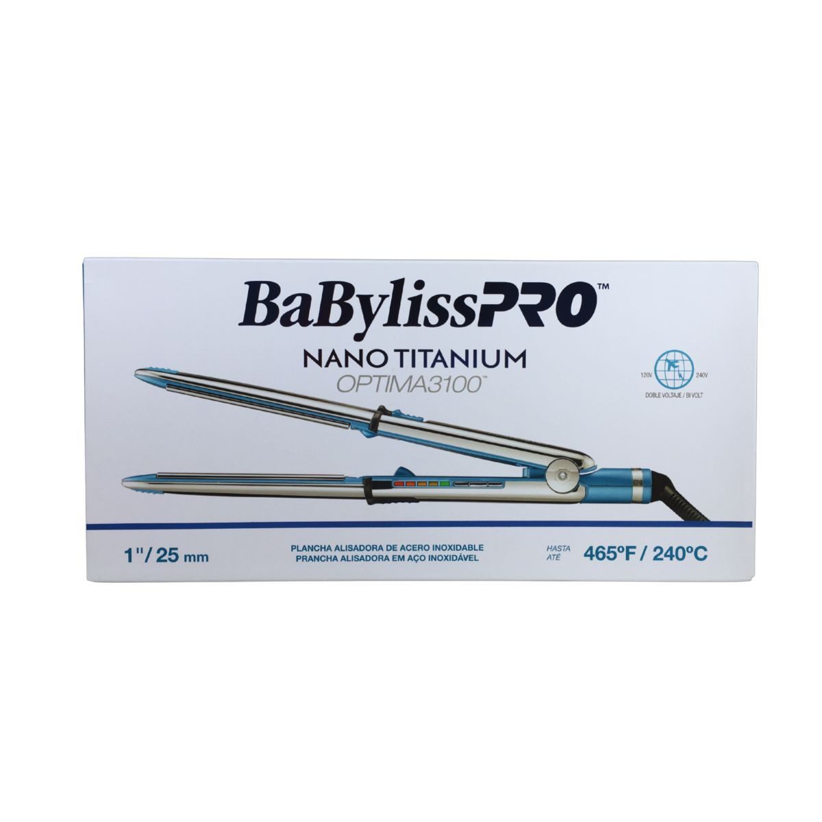 Plancha Alisadora BaBylissPRO Nano Titanium Optima 3100 1" 25mm