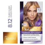 Tinte L'Oréal Paris Excellence 8.12 Rubio Claro Cenizo Perla
