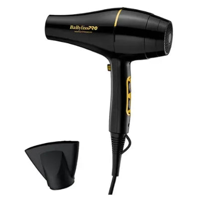 Secadora BaBylissPRO Nano Titanium Gold Black 2000W
