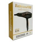 Secadora BaBylissPRO Nano Titanium Gold Black 2000W