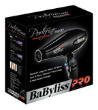 Secadora BaBylissPRO Nano Titanium Portofino 6600 Negra 2000W
