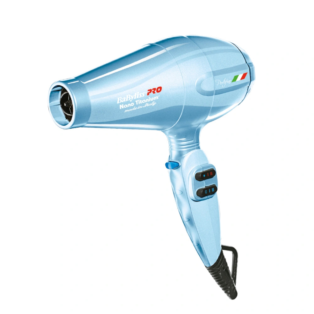 Secadora BaBylissPRO Nano Titanium Portofino 6600 Azul 2000W