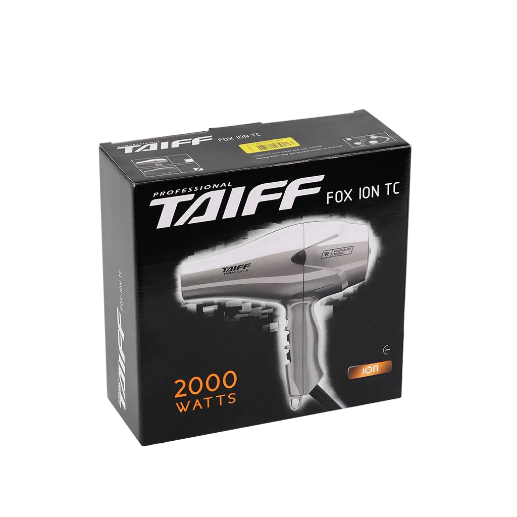Secadora Profesional Negra Taiff Fox Ion 2000W