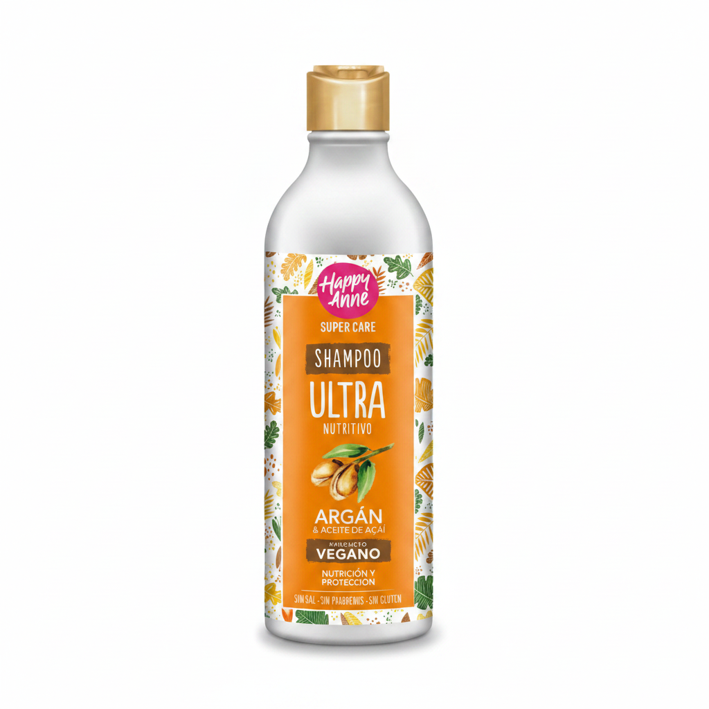 Shampoo Happy Anne Nutrición Argán 340ml
