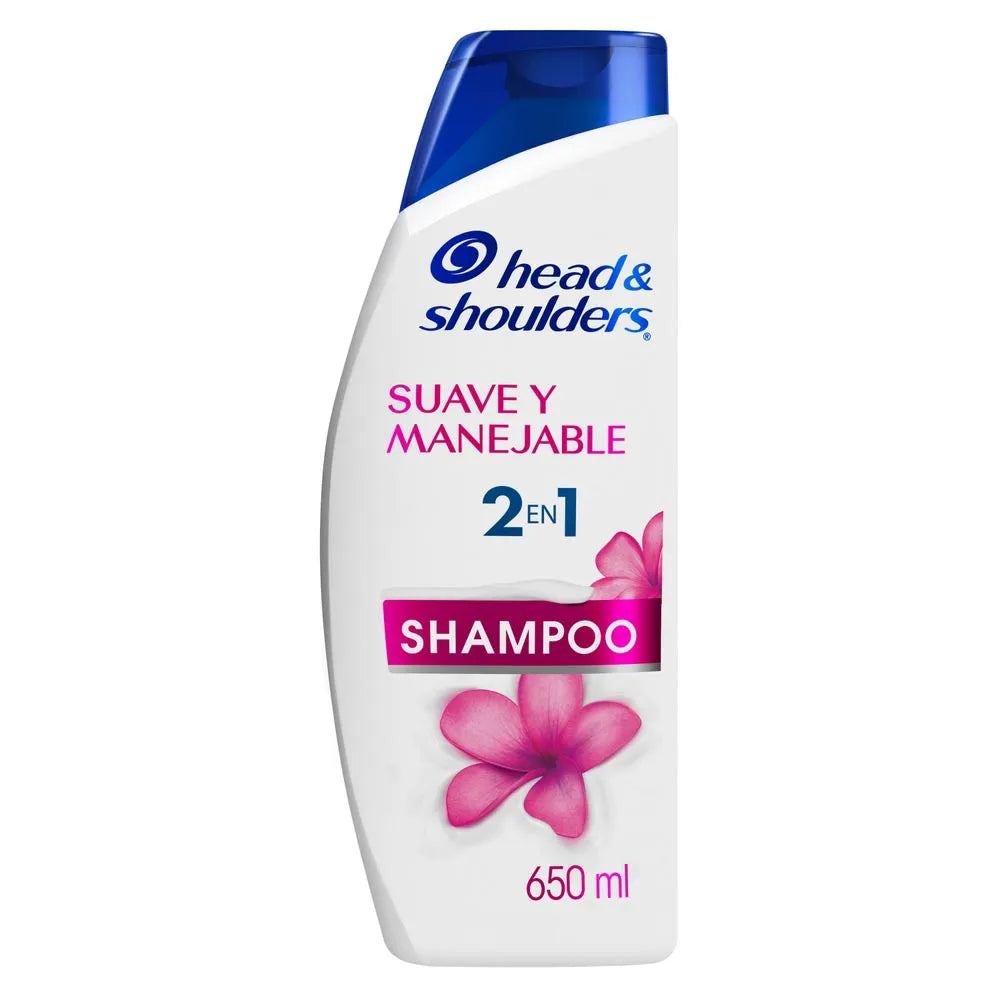 Shampoo Head & Shoulders Suave y Manejable 2 en 1 650ml