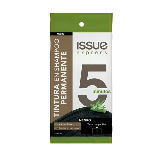Tinte Issue Express Negro en Shampoo