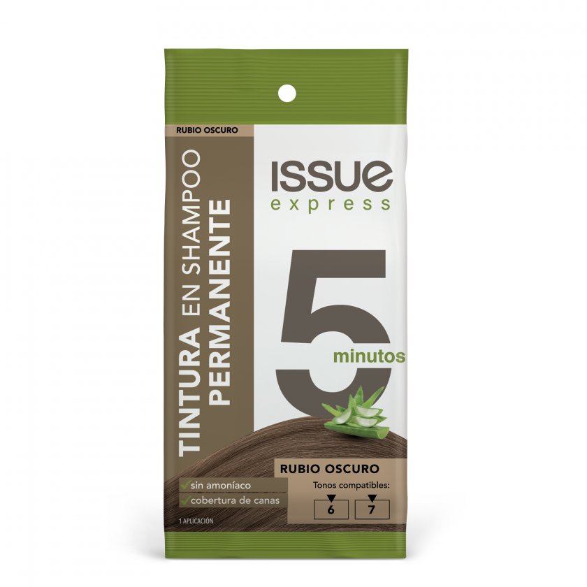 Tinte Issue Express Rubio Oscuro en Shampoo