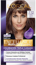 Tinte L'Oréal Paris Excellence 7.12 Rubio Cenizo Perla