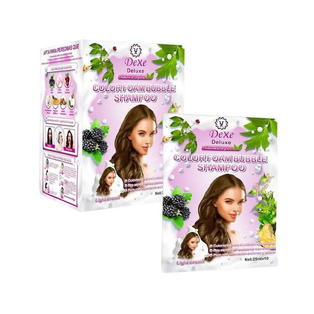 Tinte Shampoo Dexe Deluxe Marrón Claro 10ml