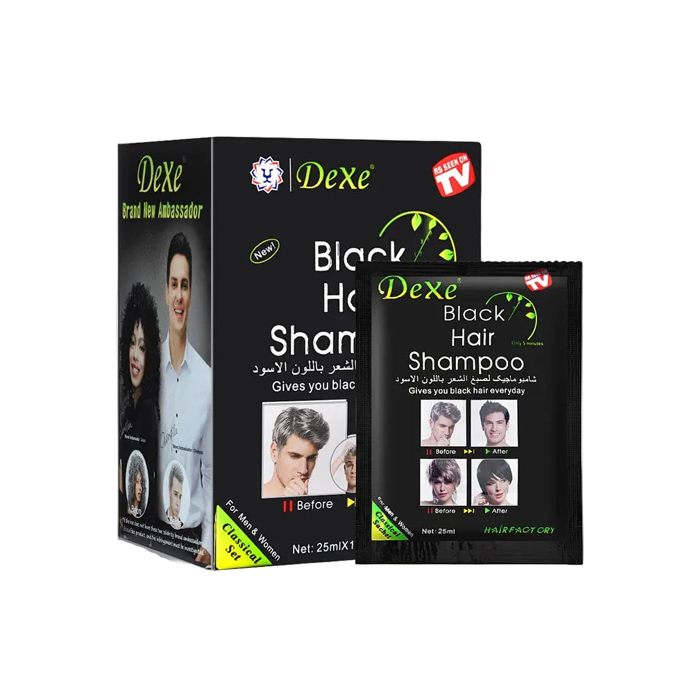 Tinte Shampoo Dexe Deluxe Negro 10ml