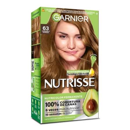 Tinte Garnier Nutrisse 63 Caramelo Dorado