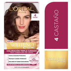 Tinte L'Oréal Paris Excellence 4 Castaño
