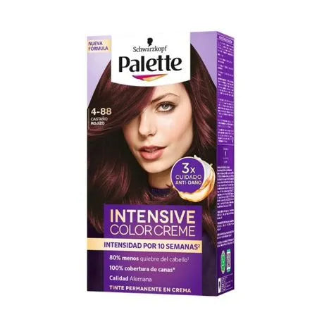 Tinte Palette Intensive 4-88 Castaño Rojizo 2 Tubos