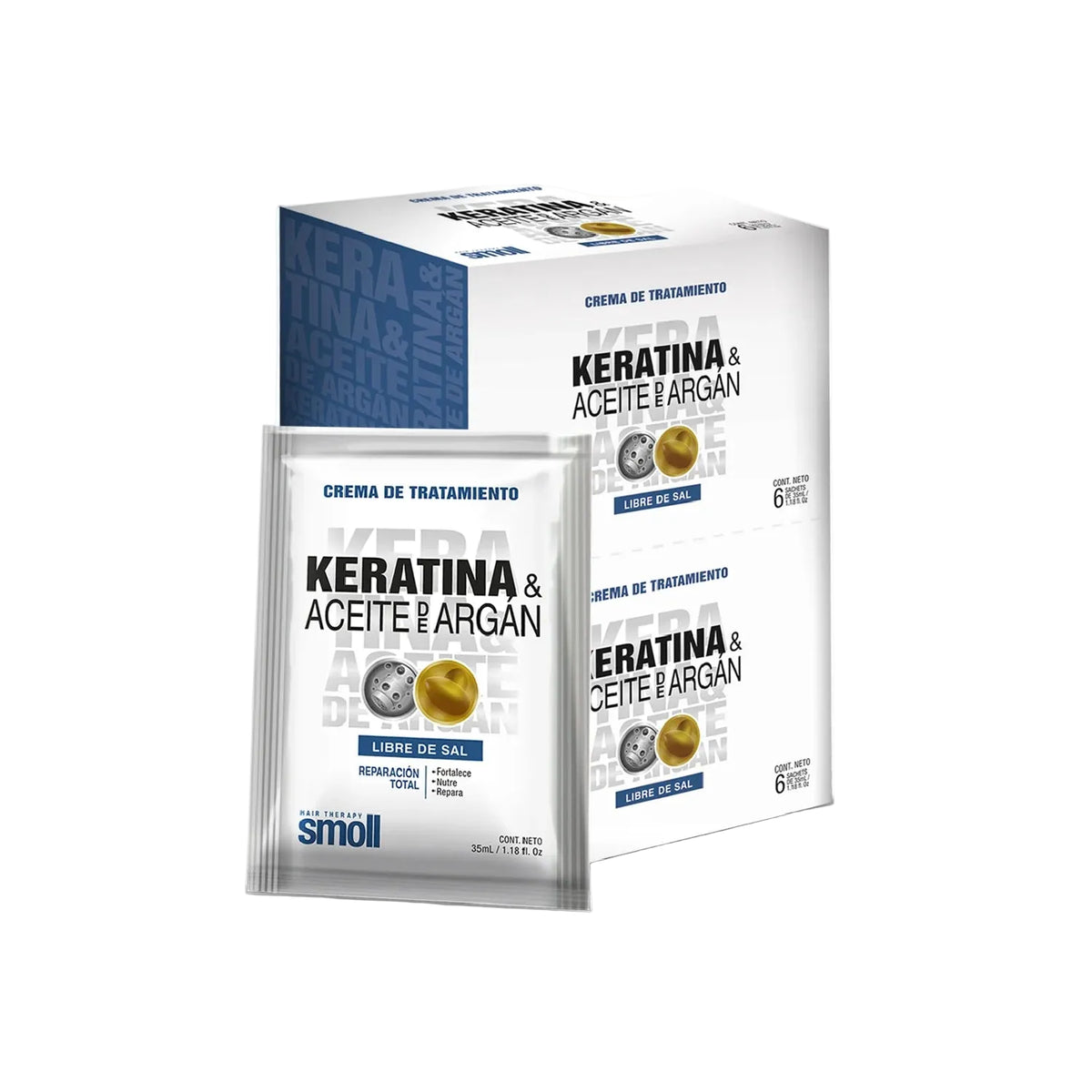 Tratamiento en Crema Smoll Keratina & Argán 35 ml