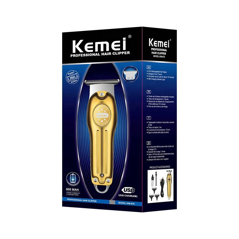 Cortadora Kemei KM-679 Trimmer Dorado