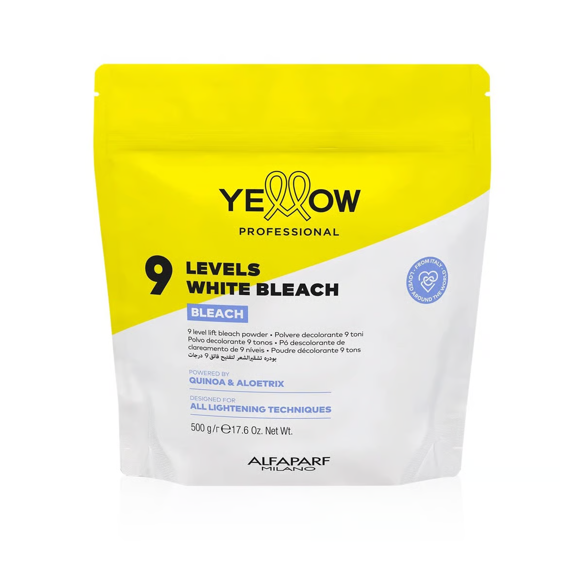 Decolorante en Polvo Alfaparf Milano Yellow 9 Niveles 500g