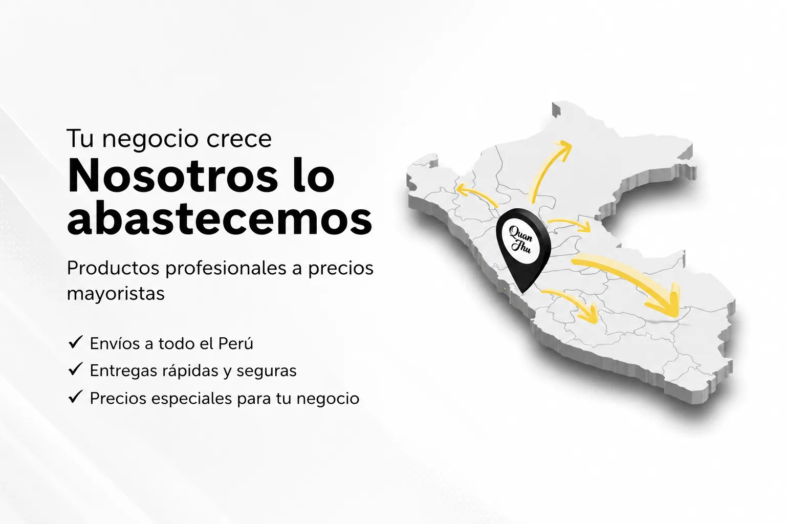 Tu negocio crece. Nosotros lo abastecemos. Productos profesionales a precios mayoristas.